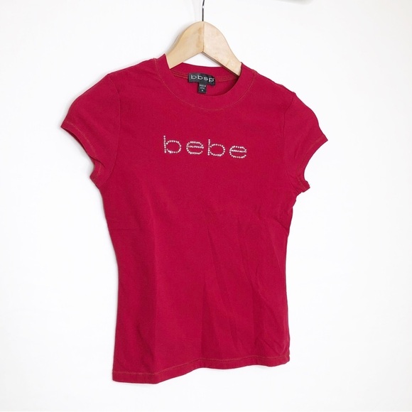 Bebe sport, red, BB logo short sleeve T-shirt ❤️ - Picture 3 of 10